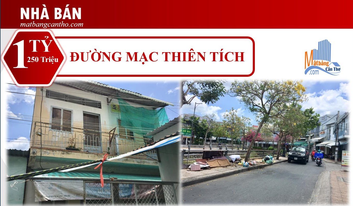 BÁN NHÀ ĐƯỜNG MẠC THIÊN TÍCH – 1 TỶ 250 TRIỆU