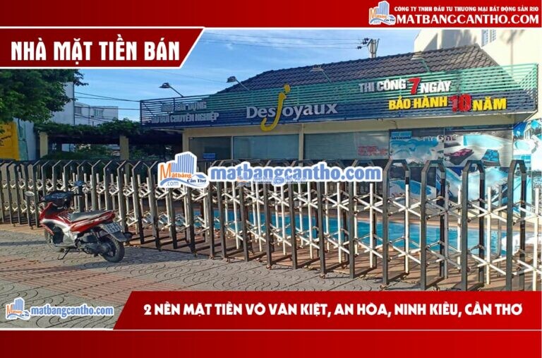 BÁN NHÀ MẶT TIỀN: BÁN 2 NỀN MẶT TIỀN VÕ VĂN KIỆT, AN HÒA, NINH KIỀU