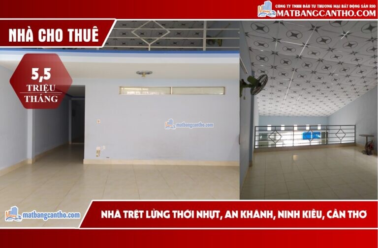 CHO THUÊ NHÀ TRỆT LỮNG CÓ MÁY LẠNH MÁY NƯỚC NÓNG KDC AN KHÁNH, NINH KIỀU CẦN THƠ