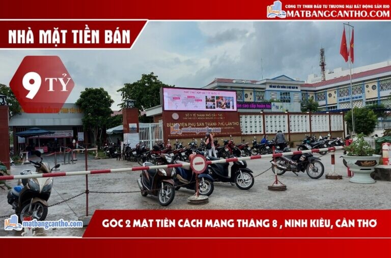 Bán nhà góc 2 mặt tiền CMT8 đối diện bệnh viện phụ sản