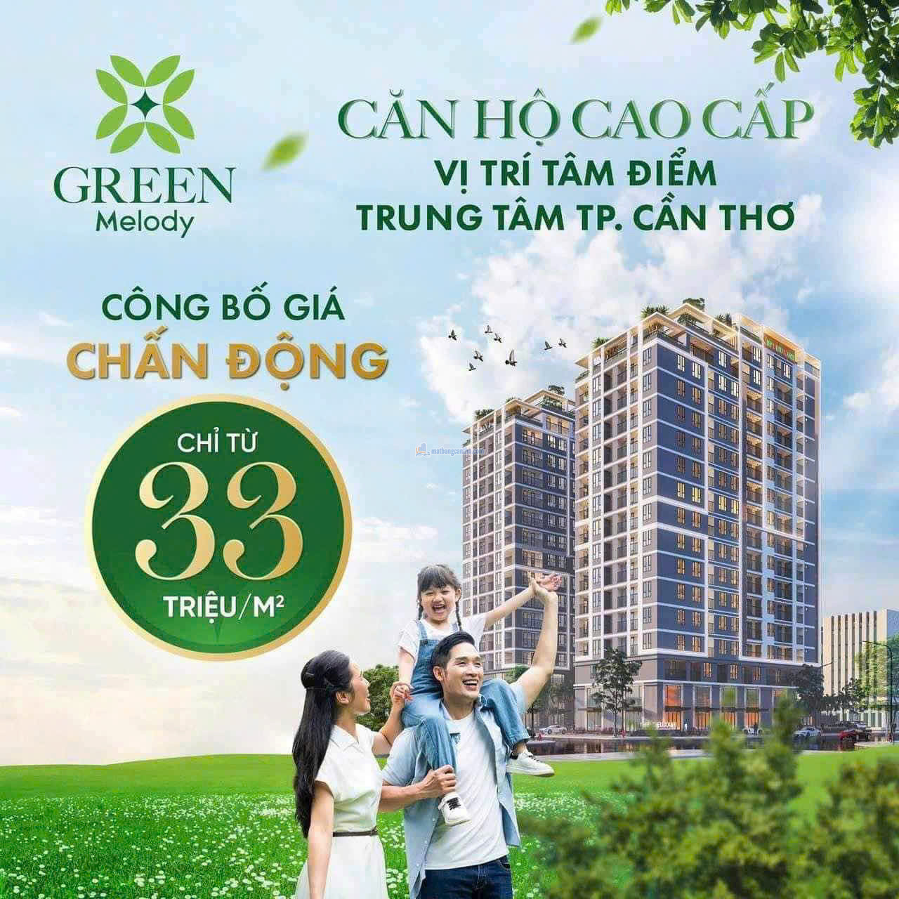 CĂN HỘ CAO CẤP BẬC NHẤT GIÁ RẺ TẠI TRUNG TÂM TP CẦN THƠ – GREEN MELODY